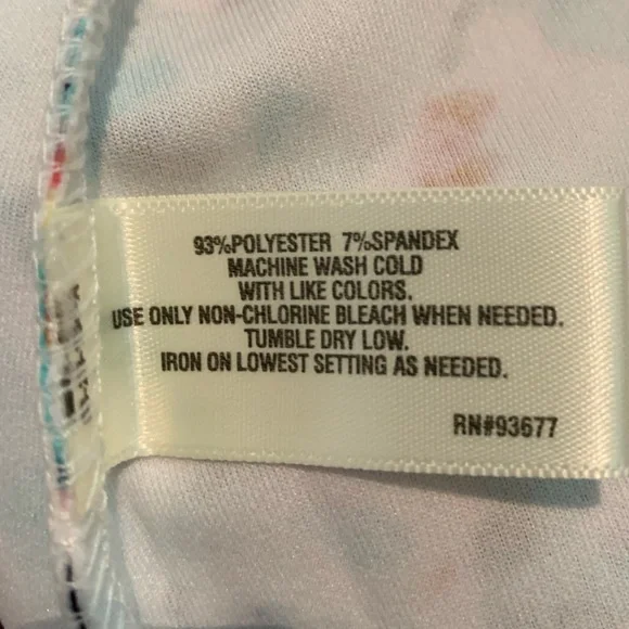 💚I Heart Ronson Floral Pencil Skirt size extra small mint pink white black - Picture 6 of 6